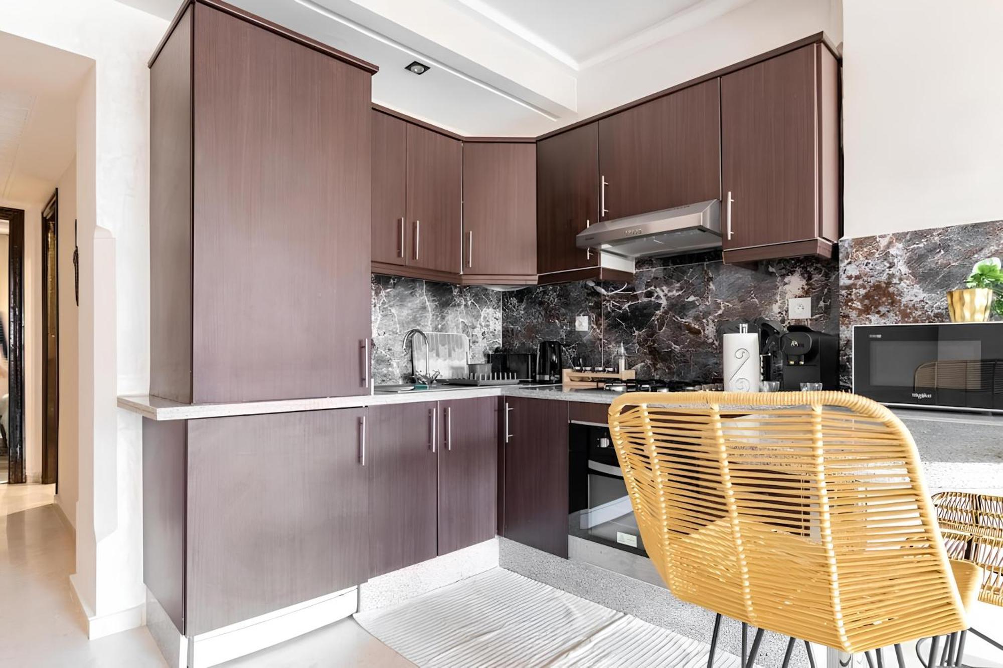 C-Appartement De Luxe Plein Centre De Gueliz Avec Piscine Parking Wifi Netflix Marrakesh Eksteriør bilde