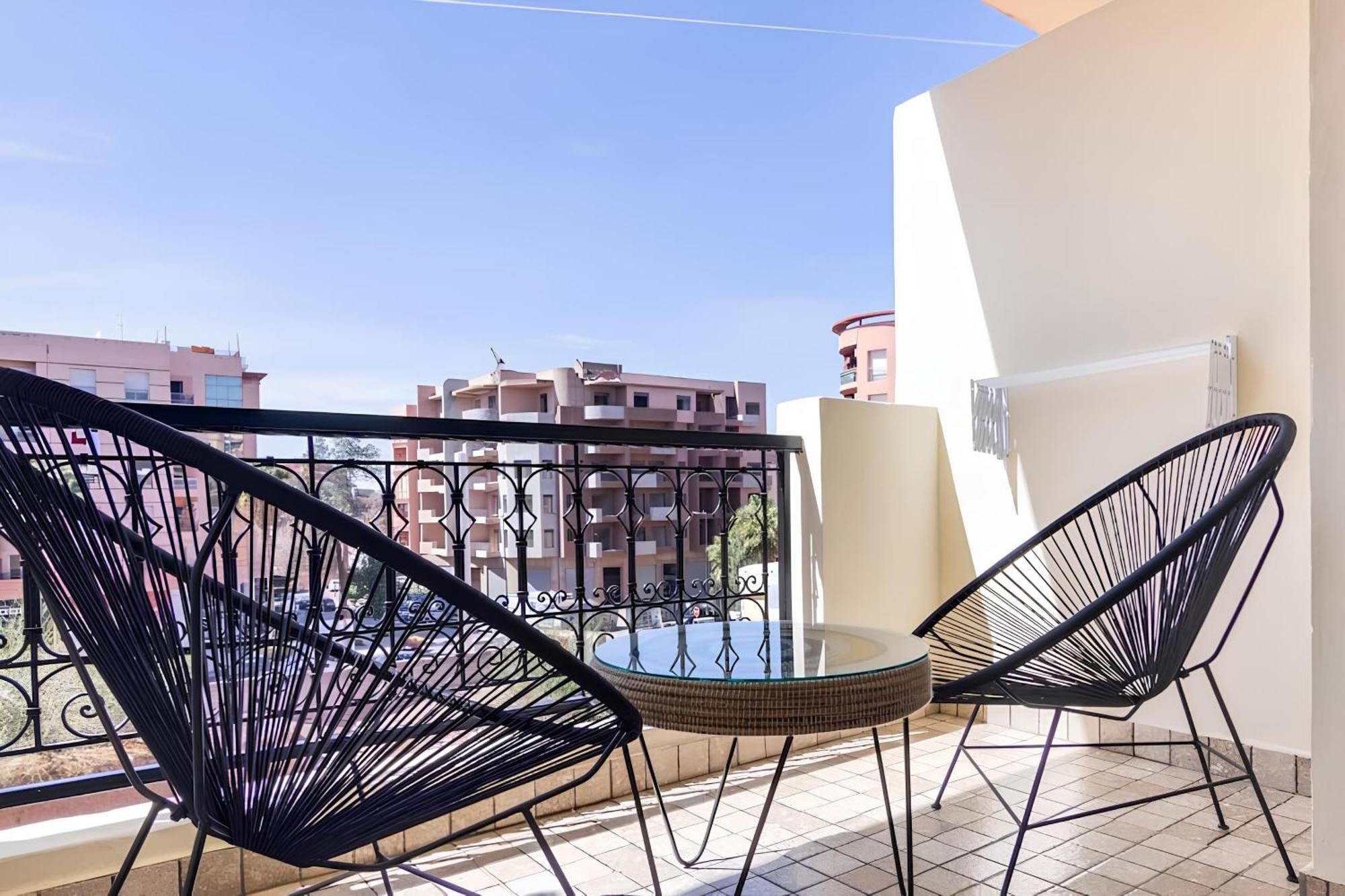 C-Appartement De Luxe Plein Centre De Gueliz Avec Piscine Parking Wifi Netflix Marrakesh Eksteriør bilde